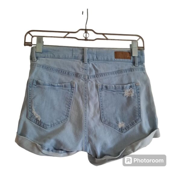 Garage Retro High Waist Short Light Wash Booty Shorts Super Soft Feel - Picture 4 of 4